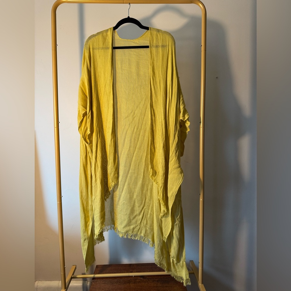 Yellow Open Front Cover-Up
